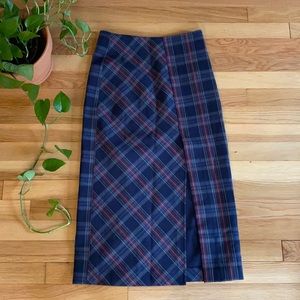 NWT FREEPEOPLE Wellington Plaid Skirt